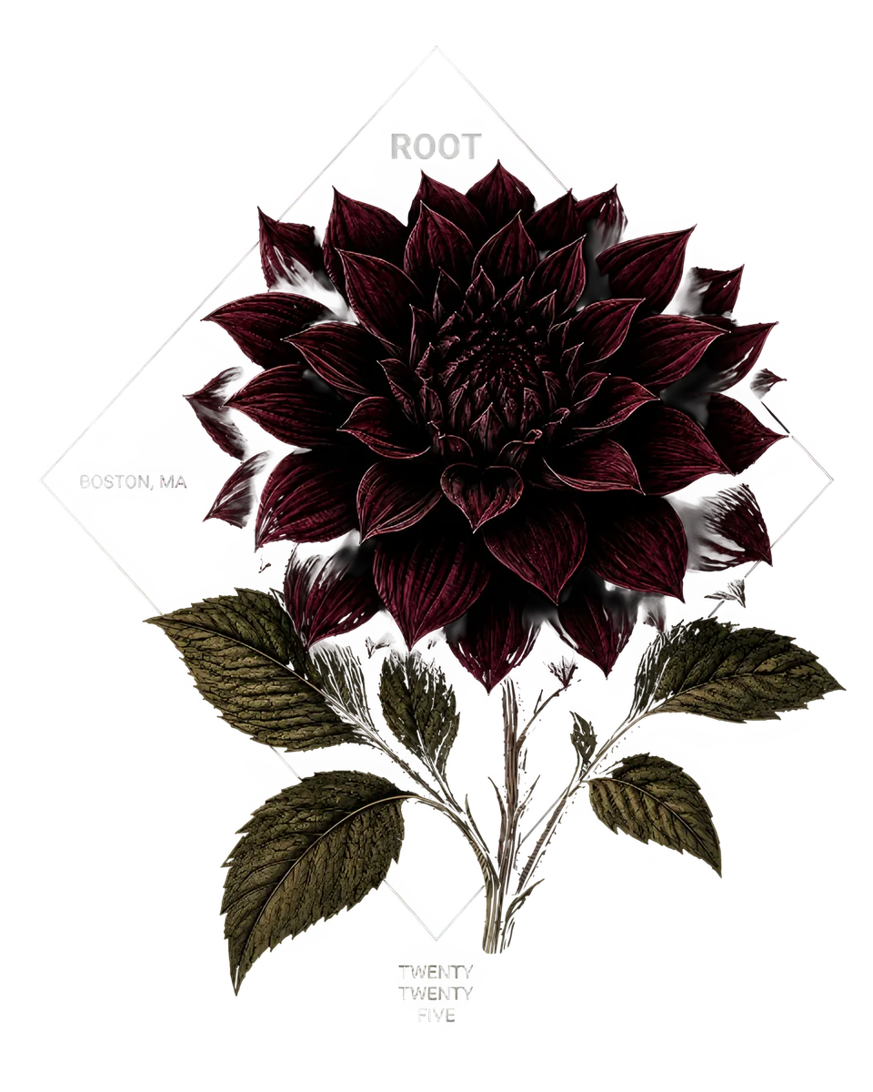 black dahlia — back artwork
