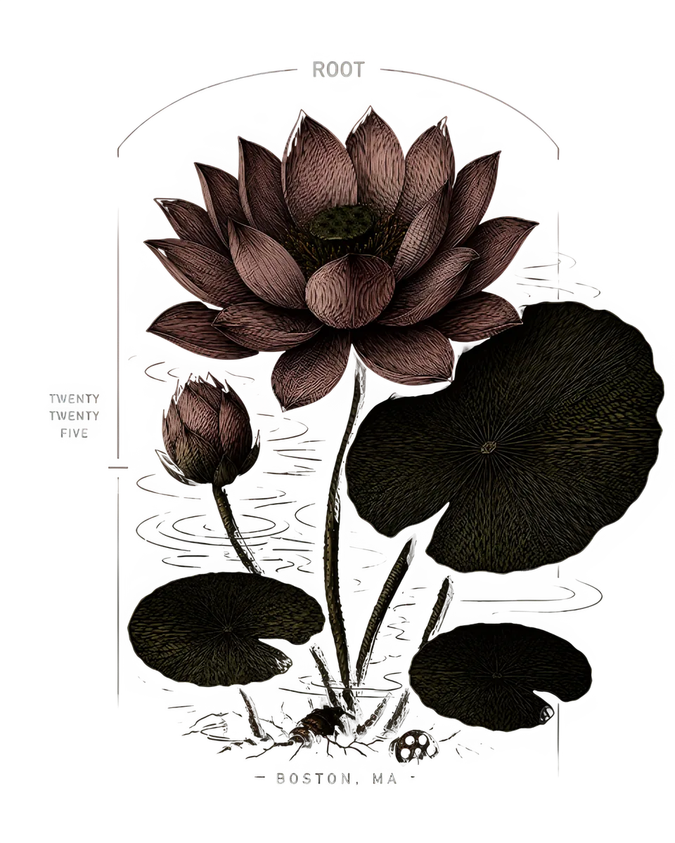 water lily — back artwork